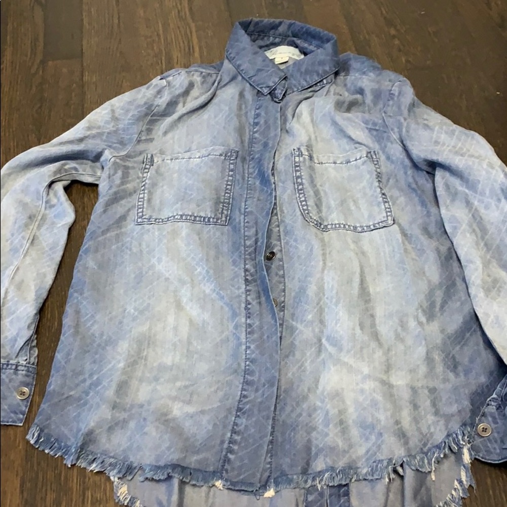 Denim button up